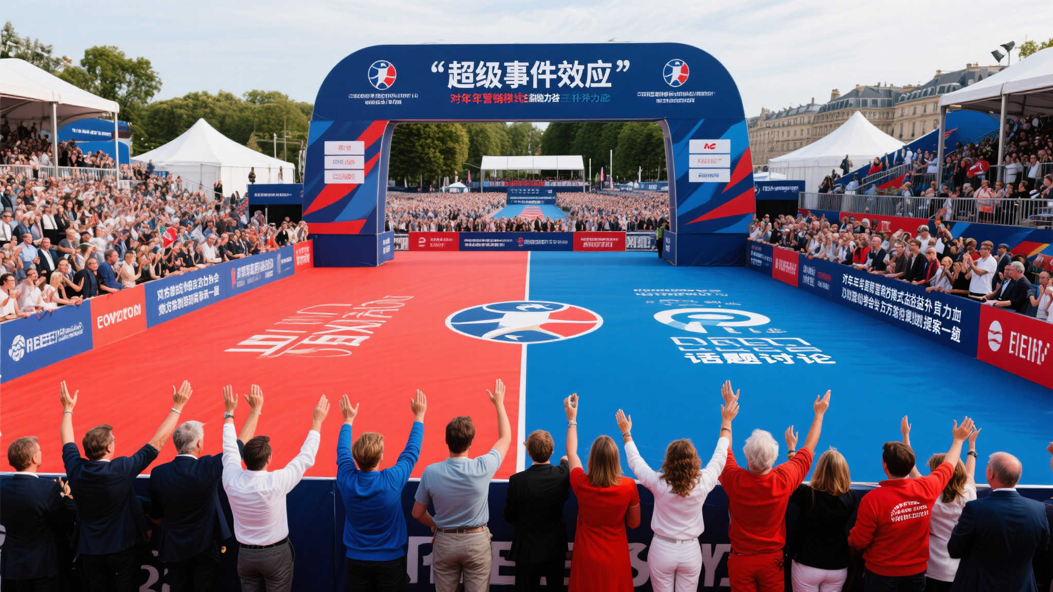 欧冠奖杯亮相法网，登贝莱闪耀全场